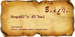 Bogdán Ábel névjegykártya